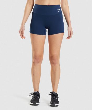 Dámské Šortky Gymshark Tréninková Tmavě Blankyt | CZ 3918YXF